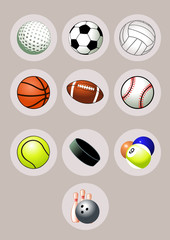 Design Elements (Sport Balls Icon Set)