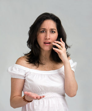 Woman on phone