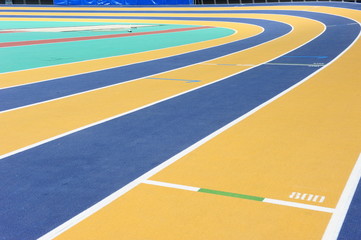 Indoor athletics track