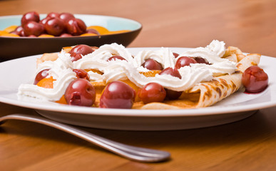Pancakes with friuts