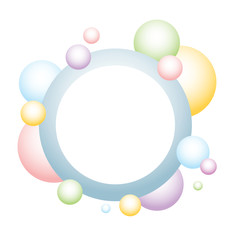colorful bubbles banner