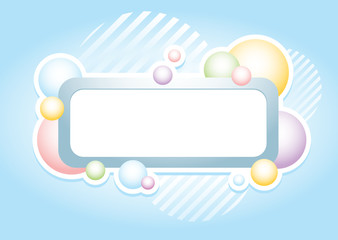 abstract colorful bubbles banner series