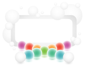 abstract colorful bubbles banner series