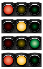 Horizontal traffic-light.