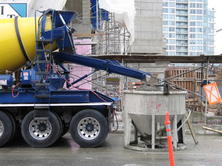 Naklejka premium cement truck
