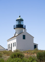 Fototapeta na wymiar Old Point Loma Lighthouse