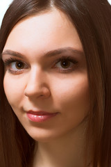 Obraz premium Portrait of brunette woman