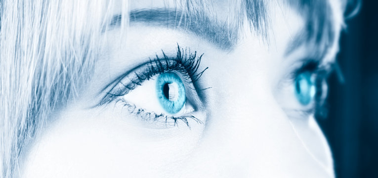 Woman eyes close-up