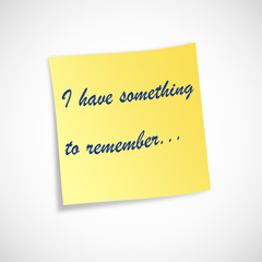 Post-it something to remember