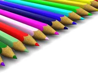 Obraz premium Pencils. background