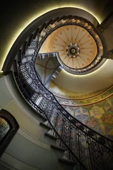 Raamstickers Spiral staircase © msdnv