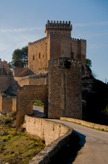 Fototapeta na wymiar Alarcon Castle in Cuenca. Spain