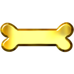 3D Golden Bone