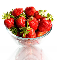 Red berries in a cup