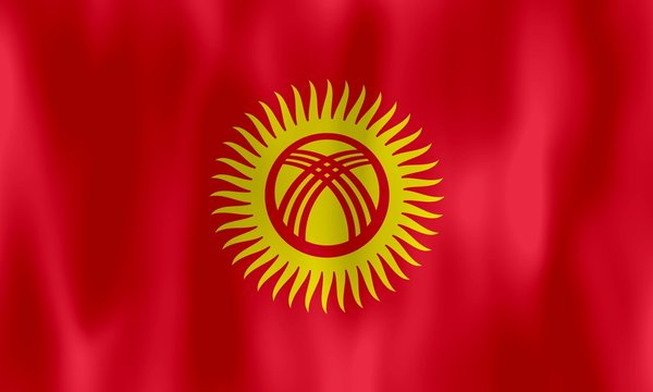 drapeau kirghizistan kyrgyzstan flag