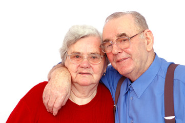 Elderly happy couple