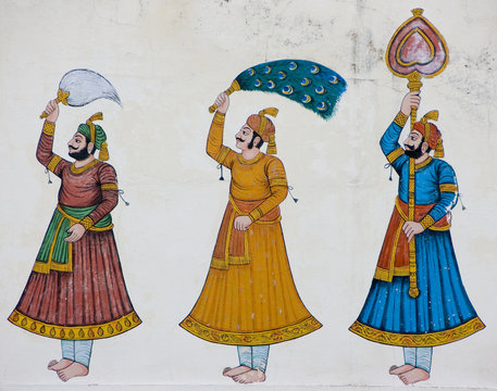 Decoration iside an indian temple