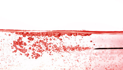 Red bubbles shooting