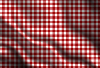 red picnic cloth