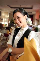 restaurant staff or waitress