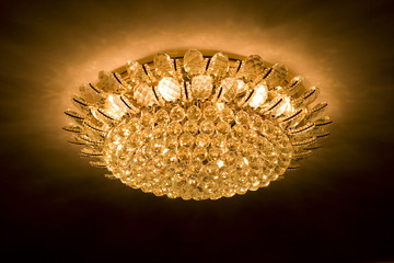 glowing chandelier