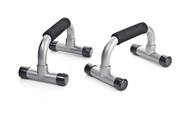 Push-up bars isolated on white background