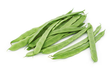 beans on white background