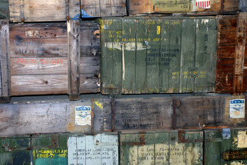 Stacked army boxes 2