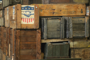 Stacked army boxes 4