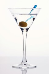 Martini with an olive