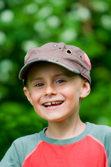 Boy having fun outdoors