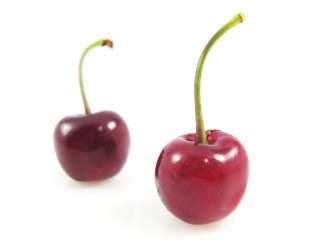 cherry fruit food isolated on white background