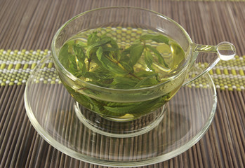 Herbal mint tea