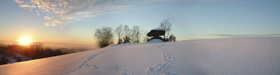 Felsformation Schwammerling im Winter