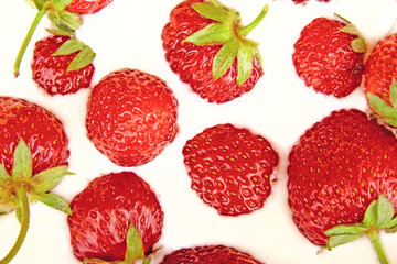 strawberry in cream