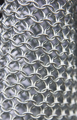 background metal chain mail