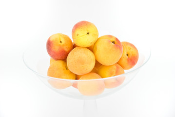 Apricot in dish.