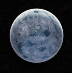 Obraz na płótnie Canvas Blue Ice Planet