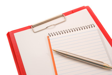 Fototapeta premium Notepad, Pen and Clipboard