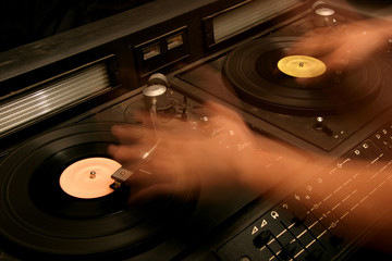 retro dj's mixer
