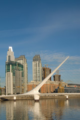 Puerto Madero, touristic destination in Buenos Aires, Argentina