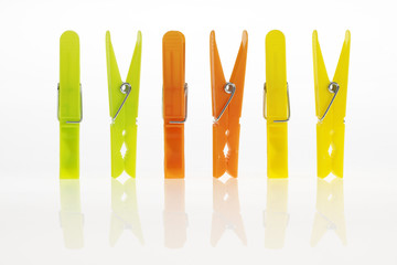 colorful clothes pins