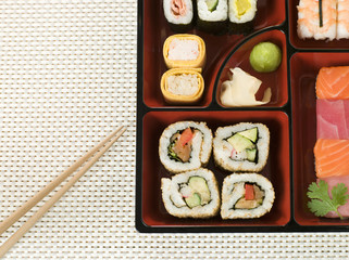 Selection of Sushi In a Box