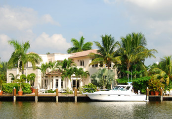 Waterfront mansion