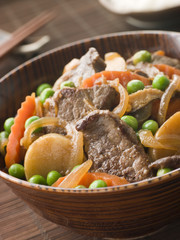 Simmered Beef Fillet and Vegetables