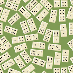 Seamless domino game pattern