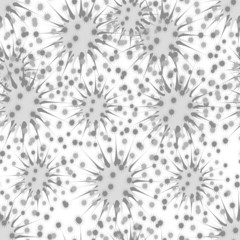 Seamless dandelion pattern
