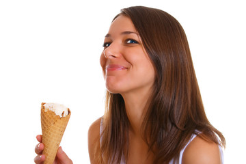 Woman with ice cream 2