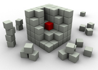 abstract cubic background