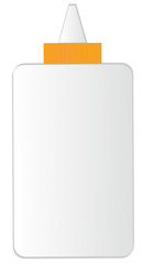 white all purpose glue bottle 